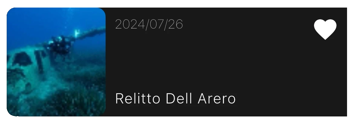 Relitto Dell Aero dive site